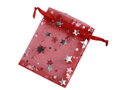 Dárkový pytlík 7x8,5 cm organza hvězda