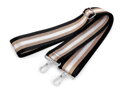 Textilní ucho / popruh na tašku s karabinami délka 79-142 cm