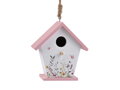 Dřevěná ptačí budka malovaná