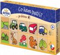 DETOA DŘEVO Hra Co kam patří? 36 dílků obrázková skádačka v krabici