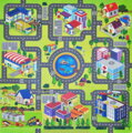 Měkké bloky Město 9ks pěnový koberec baby puzzle podložka na zem