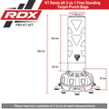 RDX Pytel boxovací volně stojící Target Punch Bag KT Ronin F6 stříbrný