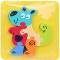 Zvířátka baby puzzle pěnové na podložce do vany do vody 4 druhy