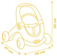 SMOBY Baby chodítko 3v1 set s plyšákem Medvídek Pú PLYŠ