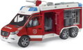 BRUDER 02680 Auto MB Sprinter hasičský vůz funkční model na baterie Světlo Zvuk