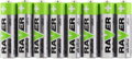 Baterie RAVER LR6/AA Alkaline Ultra 1,5V set 8ks ve fólii