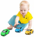 BBURAGO Junior autíčko baby Lamborghini s očima 3 barvy