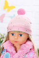 ZAPF BABY BORN Růžový kožíšek s doplňky obleček pro panenku miminko