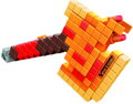 HASBRO NERF Minecraft Firebrand set blaster sekera + 6 šipek Elite