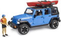 BRUDER 02529 Auto Jeep Wrangler Rubicon Unlimited s kajakem model 1:16 plast
