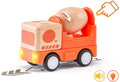 WOODY DŘEVO Auto baby míchačka na setrvačník na baterie Světlo Zvuk
