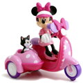 JADA IRC Scooter se sajdkárou set s figurkou Minnie Mouse na vysílačku na baterie