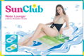 SUN CLUB Lehátko nafukovací matrace s opěrkou zad na vodu Zelené