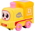 Vláček baby mašinka s očima na baterie na setrvačník Světlo 4 barvy