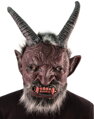 KARNEVAL Maska čert Belzebub s vlasy a vousy *KARNEVALOVÝ DOPLNĚK*