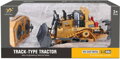 RC Buldozer funkční na vysílačku 2,4GHz na baterie 1:24 kov USB Světlo Zvuk