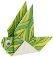 GRAFIX Origami kreativní skládačka set 12 zvířátek s očima + 3D pozadí 2 druhy