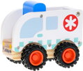 DŘEVO Autíčko baby záchranné složky 4 druhy *DŘEVĚNÉ HRAČKY*