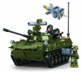SLUBAN Model Bricks Bojové vozidlo BMD-25 530 dílků + 3 figurky STAVEBNICE