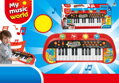 Piánko elektronické 35cm dětský keyboard (klávesy) na baterie Světlo Zvuk