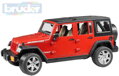BRUDER Auto model Jeep Wrangler červený 1:16 plast 02525 (2525)