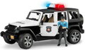 BRUDER 02526 (2526) Auto jeep Wrangler Rubicon Policie + figurka model 1:16