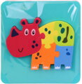 Zvířátka baby puzzle pěnové na podložce do vany do vody 4 druhy