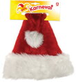 KARNEVAL Čepice vánoční červená 50cm Santa Claus