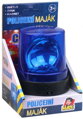 Máják policejní na magnet Policie na baterie Světlo Zvuk 2 barvy