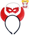 KARNEVAL Čertí rohy + škraboška čertice *KARNEVALOVÝ DOPLNĚK*