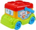 Autobus baby vkládačka volný chod + pyramida skládací kalíšky barevné