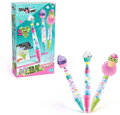 Style4Ever DIY Stylové pero s ozdobami set 2 pera + zvýrazňovač 2 druhy