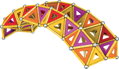 GEOMAG Classic Panels oranžová 388 dílků Eko magnetická STAVEBNICE