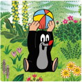 DINO Baby puzzle Krtek na louce (Krteček) 18x18cm 3v1 skládačka 12 dílků