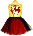 KARNEVAL Šaty Čertice tutu sukýnka s doplňky 3-7 let (104-146cm) *KOSTÝM*