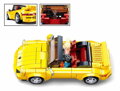 SLUBAN Model Bricks Auto žlutý německý sporťák 290 dílků + 2 figurky STAVEBNICE