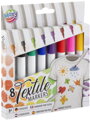 Fixy popisovače na textil voděodolné set 8 barev v krabičce