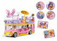 SLUBAN Girls Dream Autobus hudební karavan 412 dílků + 4 figurky STAVEBNICE