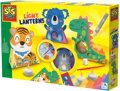 SES CREATIVE Výroba svítících luceren zvířátka set na baterie LED Světlo