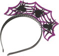KARNEVAL Čelenka Halloween s pavouky *KARNEVALOVÝ DOPLNĚK*
