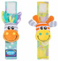 PLAYGRO Náramek zvířátko baby chrastící pro miminko na ruku 2 druhy PLYŠ