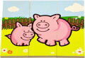 DŘEVO Puzzle 18 ks ZVÍŘÁTKA *DŘEVĚNÉ HRAČKY*