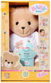 ZAPF BABY BORN Medvídek bílý obleček set s doplňky pro panenku PLYŠ