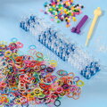 UDĚLEJ SI NÁRAMEK Gumičky LOOM BANDS 700ks + tkalcovský stav s korálky