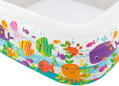 INTEX Bazén dětský nafukovací Oceán 159x159x50cm čtverec 3 komory