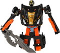 Transformer auto/robot 14cm transrobot bojový Černý s přeměnou 2v1