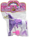 Koník česací jednorožec třpytivý set s hřebenem a doplňky 2 barvy