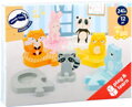 BIGJIGS TOYS DŘEVO Puzzle baby vkládací zvířátka 12 dílků