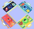 Kaleidoskop dětský krasohled fotoaparát kukátko karton/plast 4 druhy