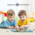 PUZZLE 3D Africká zvířata 31x23cm 100 dílků skládačka v krabici
